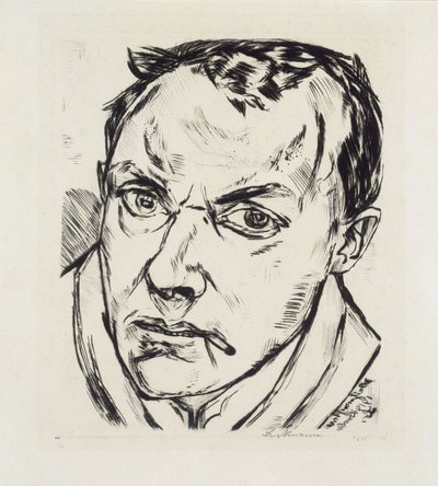 Large Self-Portrait by Max Beckmann