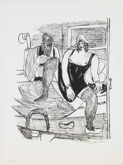 Morning, plate 11 from the portfolio “Day and Dream” by Max Beckmann