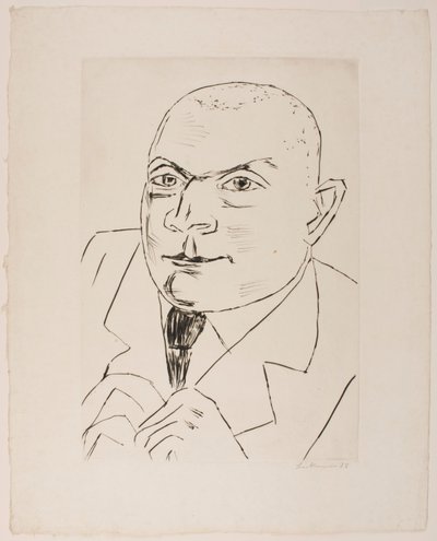 Portrait of Baron Simolin II (Large Version) by Max Beckmann