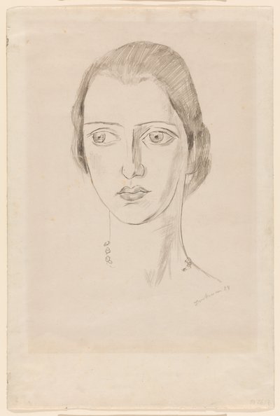 Portrait of Marie-Louise von Motesiczky by Max Beckmann