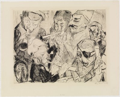 Cheers to New Year 1917 by Max Beckmann
