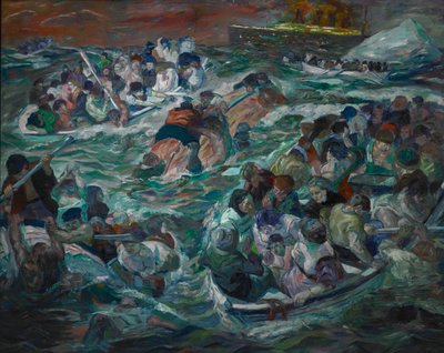 Sinking of the Titanic by Max Beckmann
