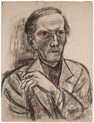 Sketch for “Portrait of Fred Conway” by Max Beckmann