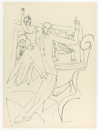 Tango, plate four from Day and Dream by Max Beckmann