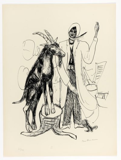 The Buck, plate nine from Day and Dream by Max Beckmann