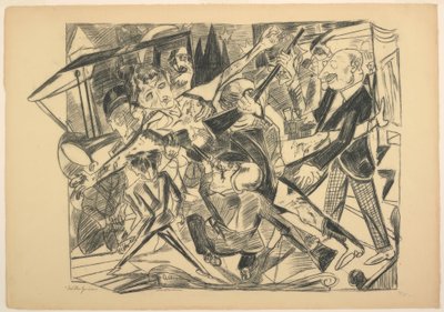 The Martyrdom (plate four from Die Hölle) by Max Beckmann