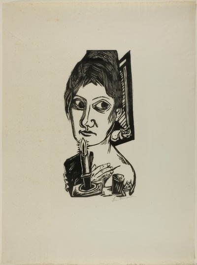 Woman with Candle by Max Beckmann