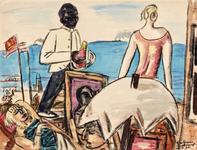 Zandvoort Beach Cafe by Max Beckmann
