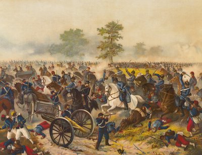 German Cavalry Attack at the Battle of Worth by Max Henze-Dassau