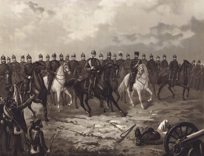 King Wilhelm I of Prussia and His General Staff by Max Henze-Dassau