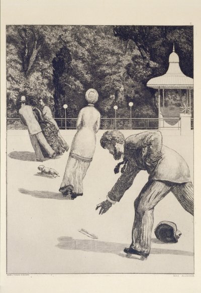 Action, Sheet 2 from the Series “Paraphrase on the Finding of a Glove” by Max Klinger