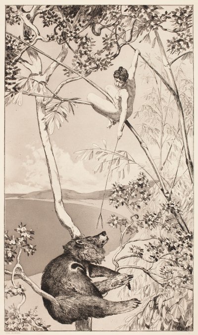 Bear and Fairy by Max Klinger