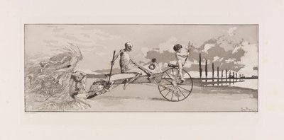 Cupid, Death and the Beyond, plate XII from Intermezzos, 1881 by Max Klinger