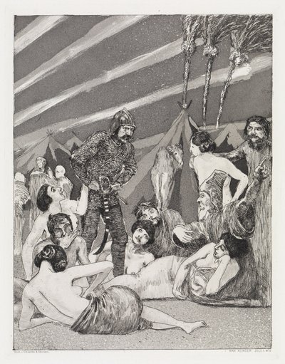 The Camp (Tent, Opus XIV, Part 1, No. 5) by Max Klinger