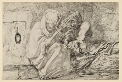 Death as the Comforter of the Prisoner in the Dungeon by Max Klinger