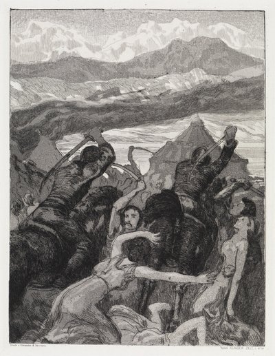Break-in (Tent, Opus XIV, Part 1, No. 14) by Max Klinger