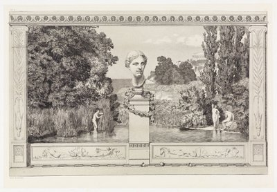 Evocation (Title Page / Extension Page) (Rescues of Ovidian Victims, Opus II, Sheet 1a) by Max Klinger