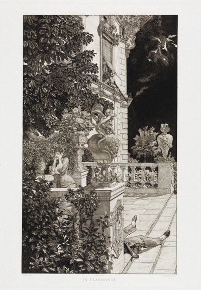In Flagranti (Dramas, Opus IX, Plate 1) by Max Klinger