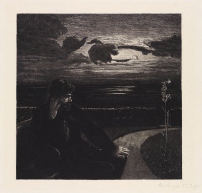 Night (On Death, First Part, Opus XI, Plate 1) by Max Klinger