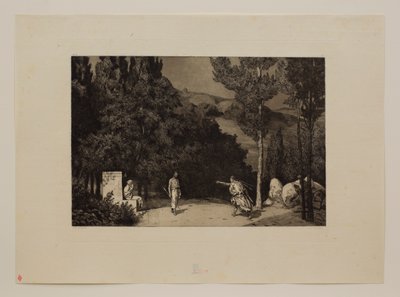 Pyramus and Thisbe III by Max Klinger