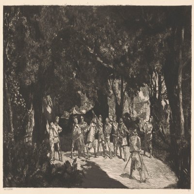 Simplicius among the Soldiers by Max Klinger