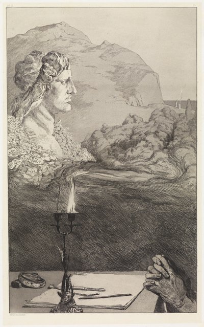 Title Page (Picturesque Dedication / Invocation) (Rescues of Ovidian Victims, Opus II, Plate 1 [1b]) by Max Klinger