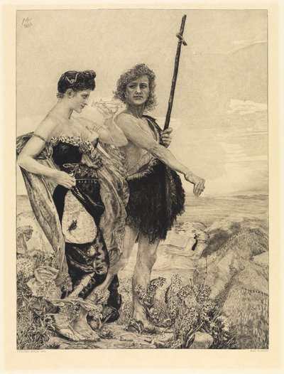 Temptation (From Death, Second Part, Opus XI, Sheet 10) by Max Klinger
