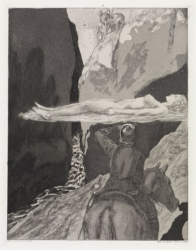 Before the Tower (Tent, Opus XIV, Part 2, No. 36) by Max Klinger