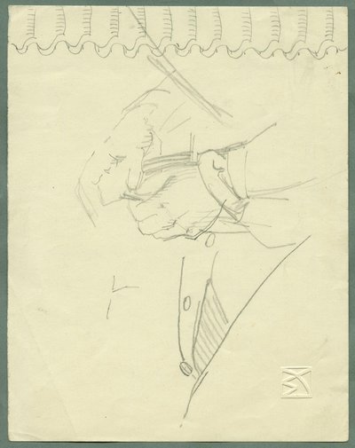 Study of Hands by Max Kurzweil