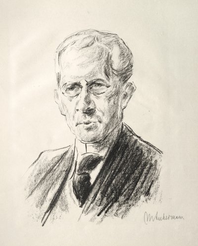 Portrait of Arno Holz by Max Liebermann