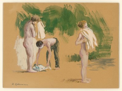 Bathing Boys (Forgery?) by Max Liebermann