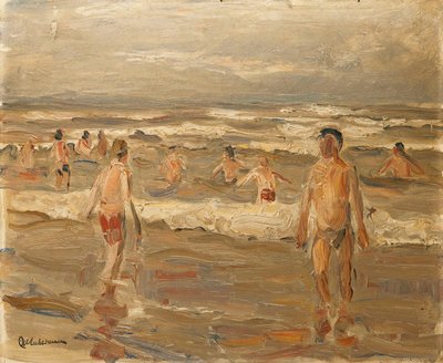Boys Bathing in the Sea by Max Liebermann