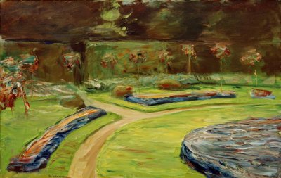 The Rondel in the Hedge Garden by Max Liebermann