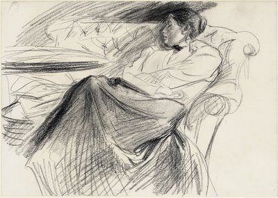 Martha Liebermann, Sleeping by Max Liebermann