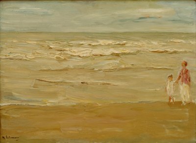 Seascape – Beach and Sea by Max Liebermann