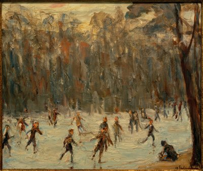 Ice Skaters in the Tiergarten by Max Liebermann