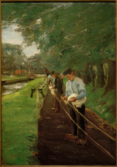 Ropewalk in Edam by Max Liebermann