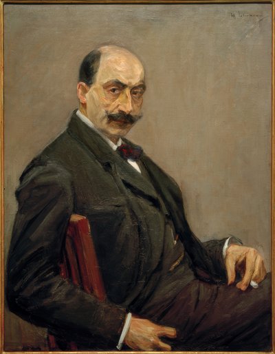 Self-Portrait Facing Right with Cigarette in Left Hand by Max Liebermann