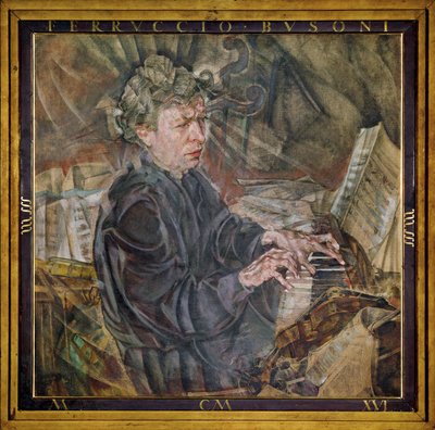 Pianist and Composer Ferruccio Busoni by Max Oppenheimer
