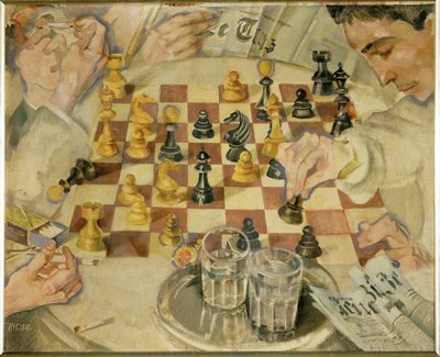 The Chess-Players by Max Oppenheimer