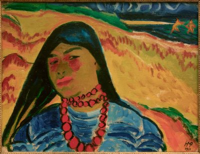 On the Beach of Nidden by Max Pechstein