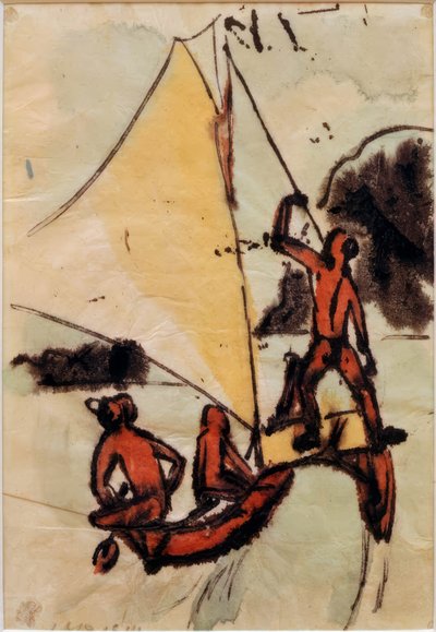 Outrigger Canoe by Max Pechstein