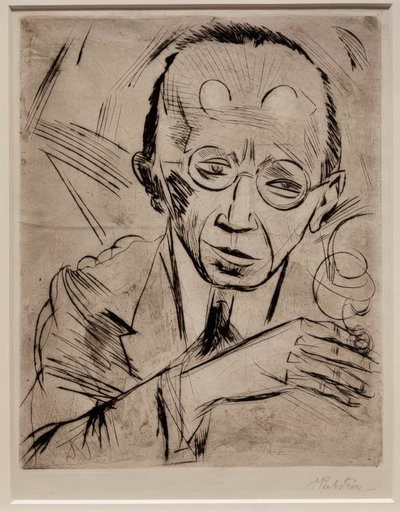 The Critic (Dr. Paul Fechter) by Max Pechstein
