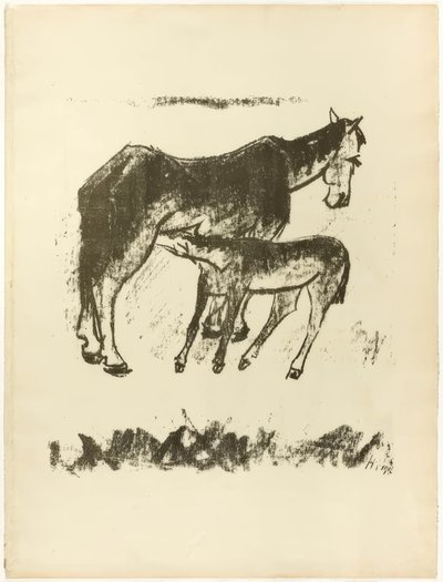 Suckling Foal, from The Samland Ode by Max Pechstein