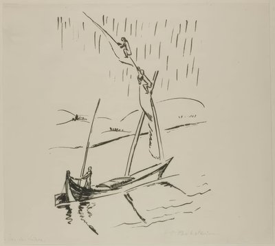 Suez Canal, from Travel Pictures: Italy-South Seas by Max Pechstein