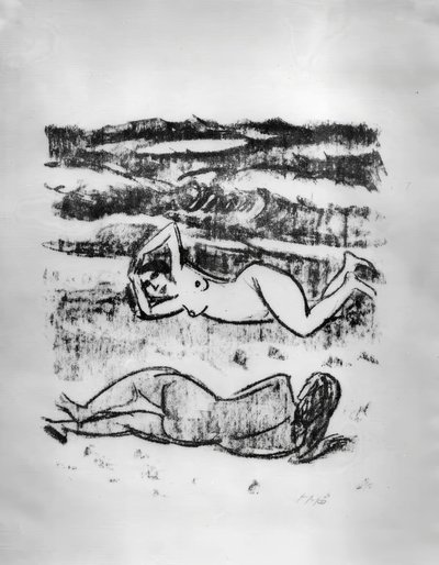 Two Reclining Figures by Max Pechstein