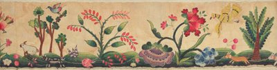 Section of Crewel Embroidery on Border of Petticoat by Max Slevogt