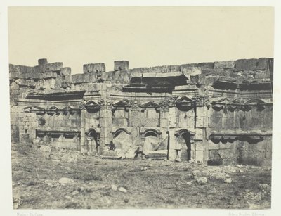 Baalbeck, Interior of the Temples of the Sun and Jupiter, Syria by Maxime Du Camp