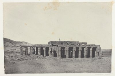 Gournah, Tomb of Osymandias; Thebes, plate 58 from the album "Egypt, Nubia, Palestine and Syria" (1852) by Maxime Du Camp