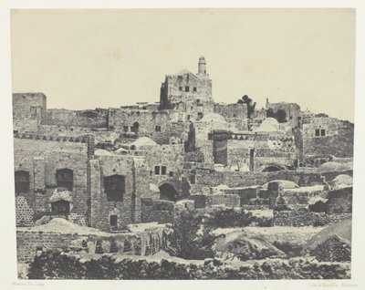 Jerusalem, Western Quarter; Palestine by Maxime Du Camp